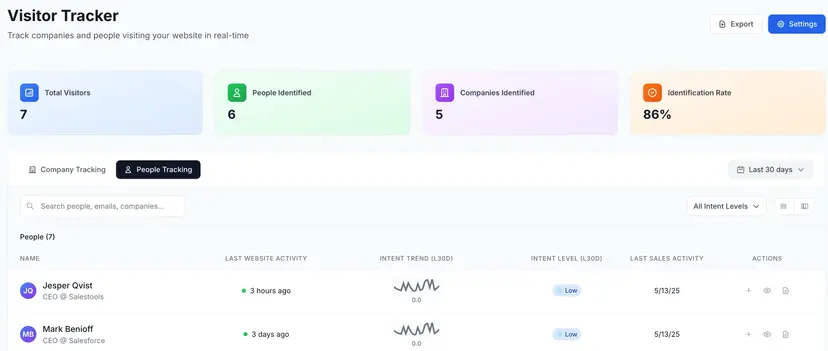 Prospector — 2.1M leads matched from an intelligent ICP search